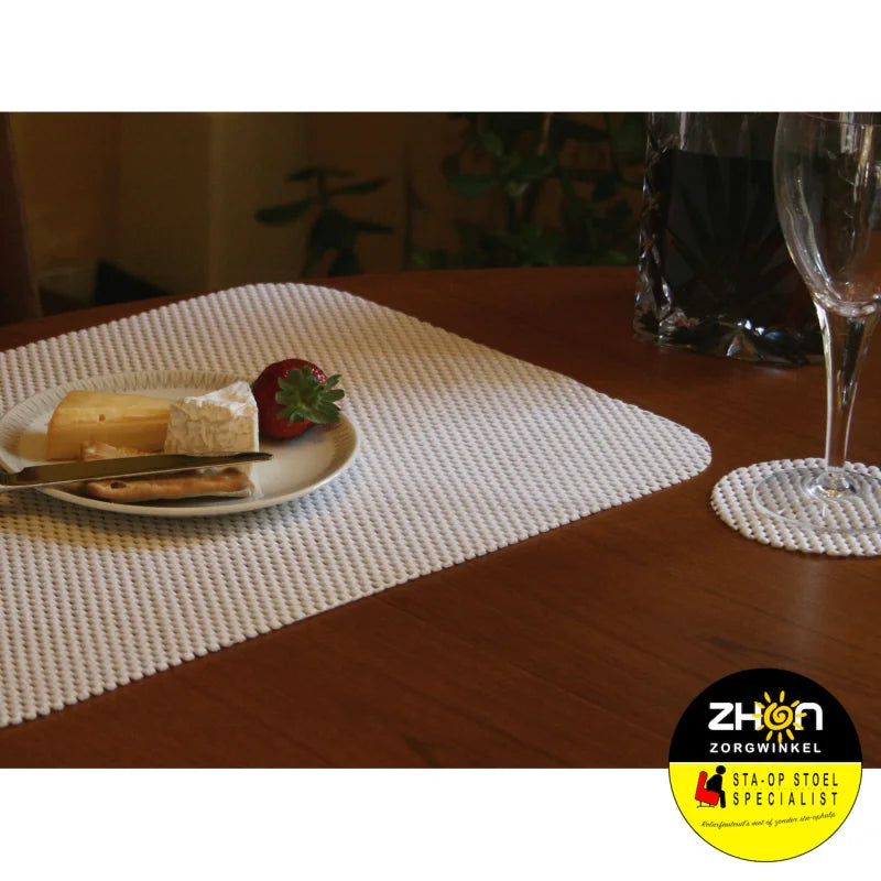 Anti-slip placemat en onderzetter set