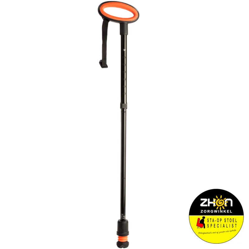 Wandelstok met ovalen handvat