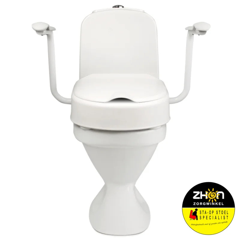 Hi Loo toiletverhoger vast met armleuning