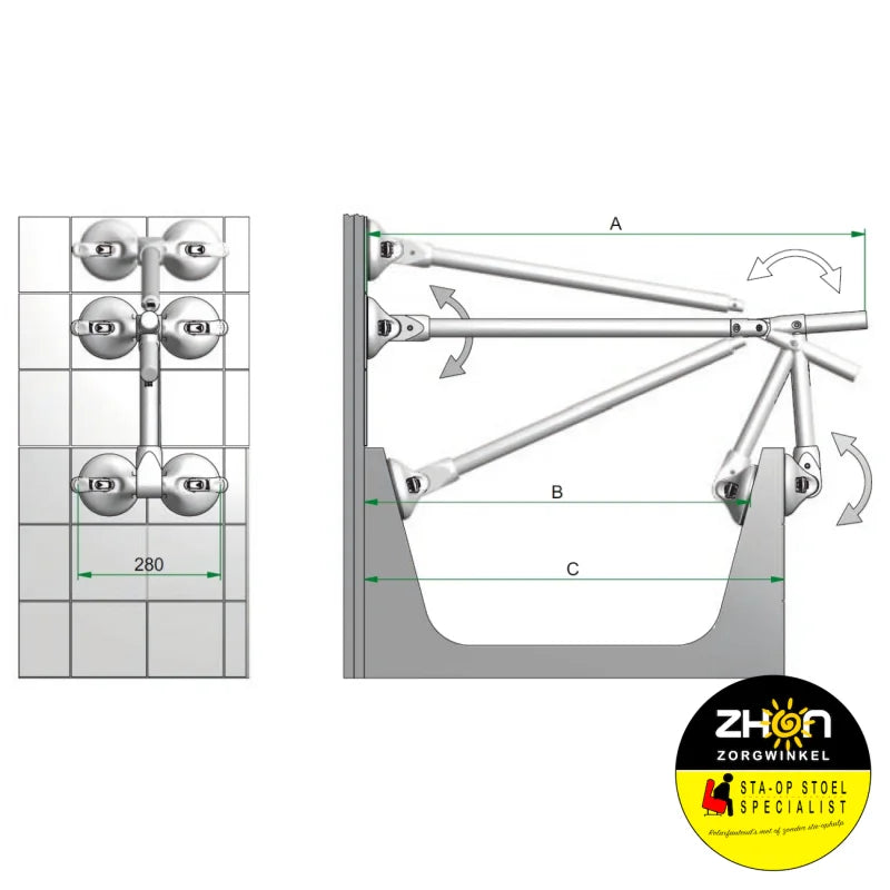 QuattroPower badbeugel