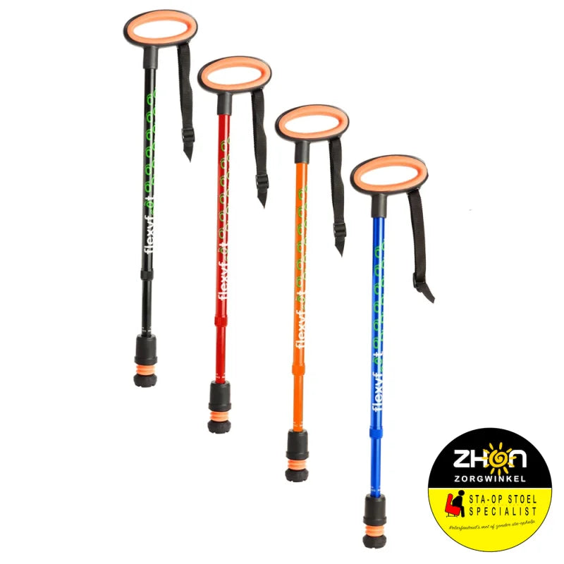 Wandelstok met ovalen handvat