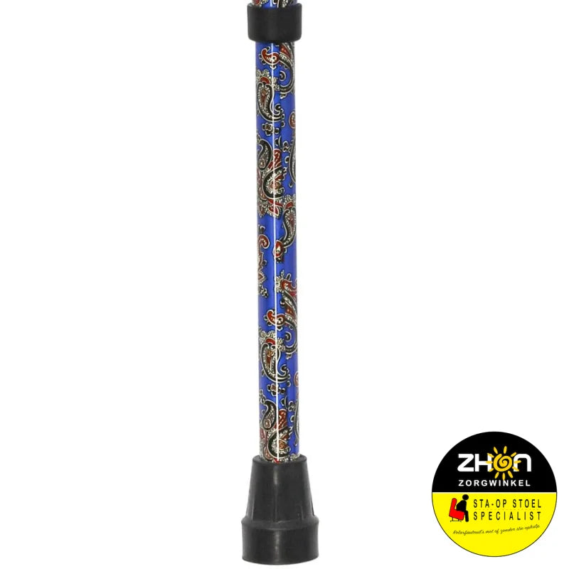 MultiMotion elleboogkrukken met print - Paisley blauw