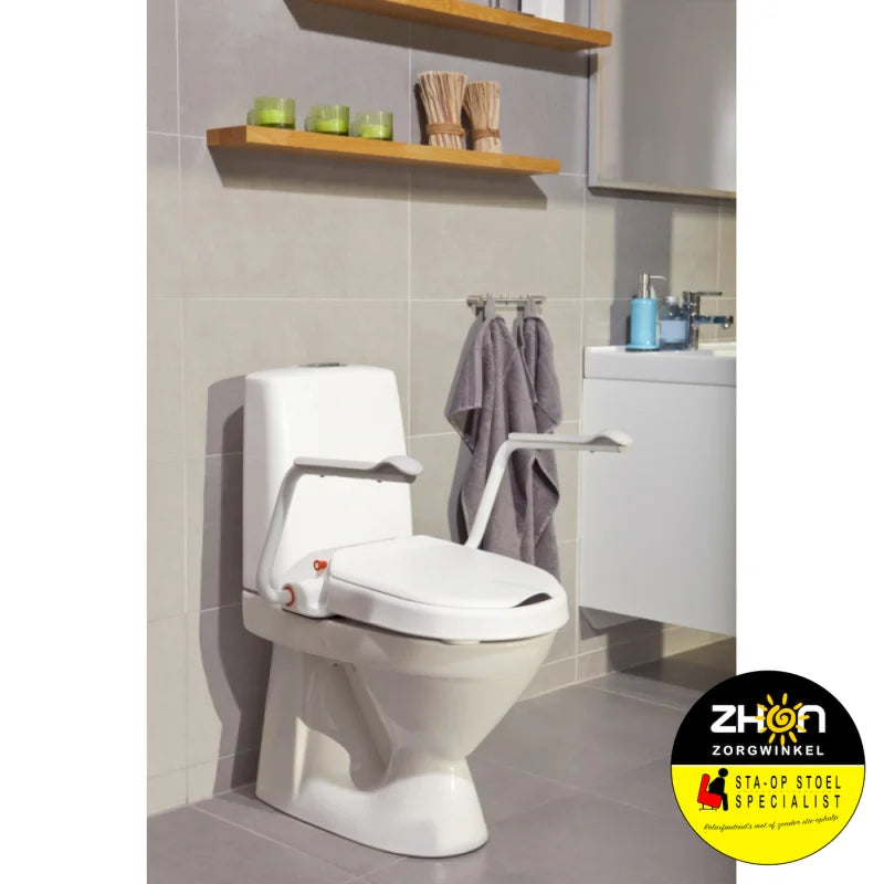 Hi-Loo toiletverhoger vast met armleuning