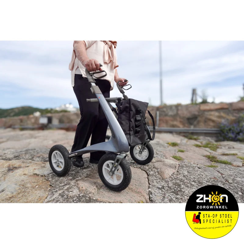ByAcre - Carbon Overland - Lichte rollator met luchtbanden - 6,7 kg ! - Carbon
