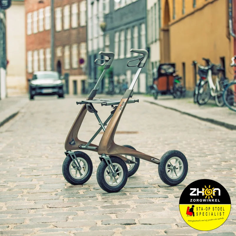 ByAcre - Carbon Overland - Lichte rollator met luchtbanden - 6,7 kg ! - Carbon