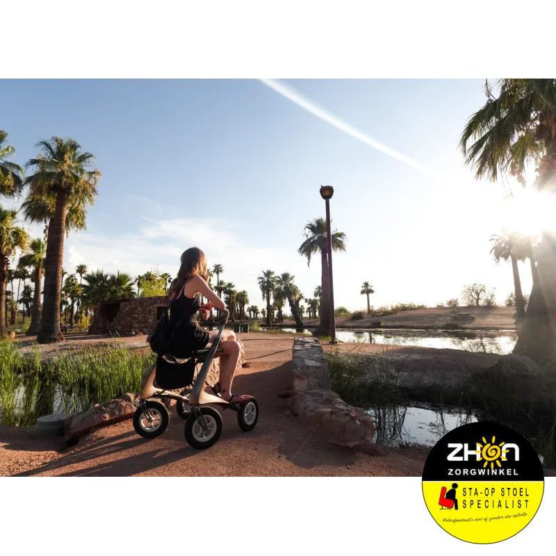 ByAcre - Carbon Overland - Lichte rollator met luchtbanden - 6,7 kg ! - Carbon