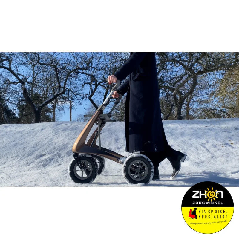 ByAcre - Carbon Overland - Lichte rollator met luchtbanden - 6,7 kg ! - Carbon