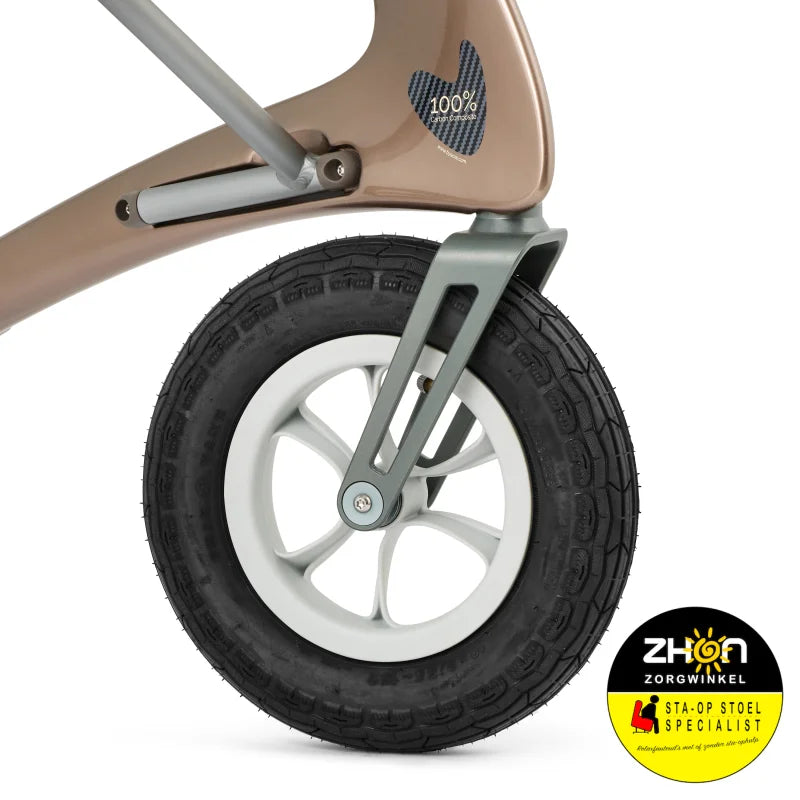 ByAcre - Carbon Overland - Lichte rollator met luchtbanden - 6,7 kg ! - Carbon