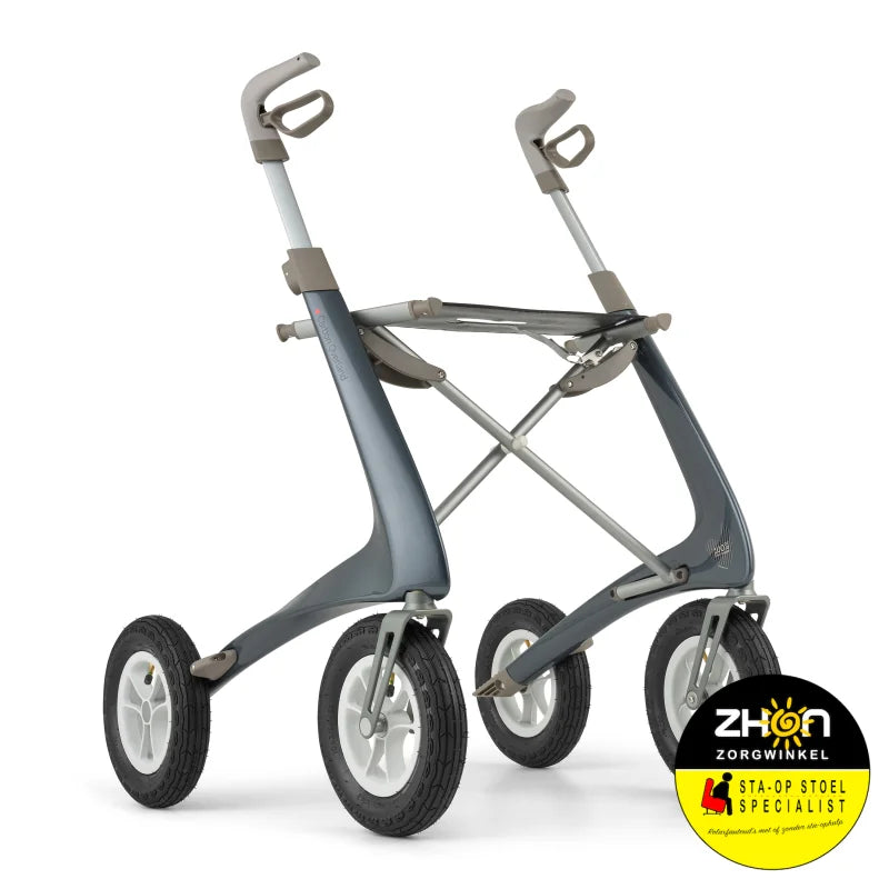 ByAcre - Carbon Overland - Lichte rollator met luchtbanden - 6,7 kg ! - Carbon