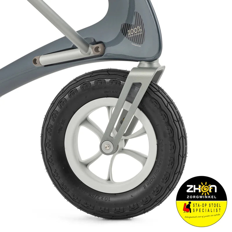 ByAcre - Carbon Overland - Lichte rollator met luchtbanden - 6,7 kg ! - Carbon