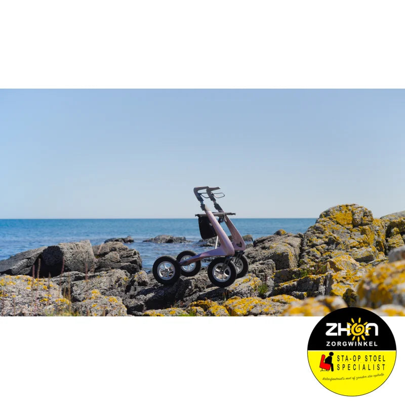 ByAcre - Carbon Overland - Lichte rollator met luchtbanden - 6,7 kg ! - Carbon
