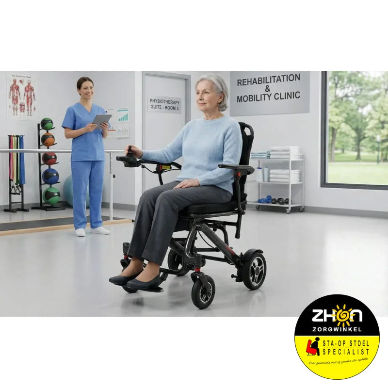 Kymco K-Carbon Elektrische Rolstoel – Opvouwbaar & Ultralicht Carbon Frame (14,8 kg)