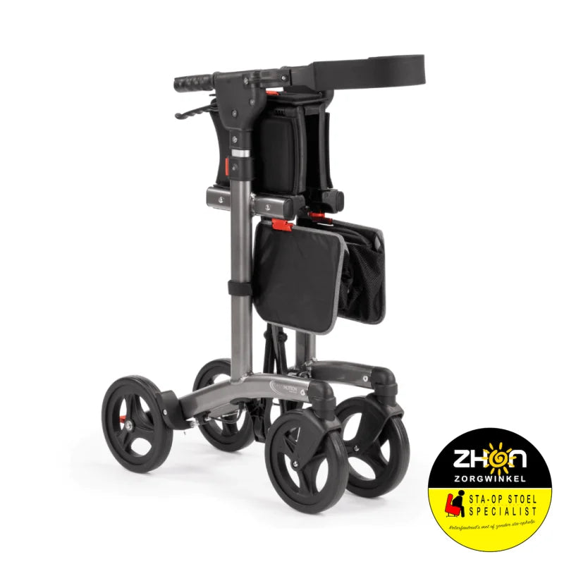 Trollimaster RA60 Rollator - Donkergrijs met Softwielen