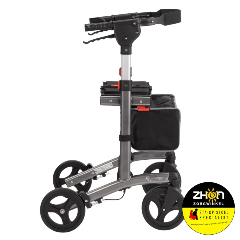 Trollimaster RA60 Rollator - Donkergrijs met Softwielen