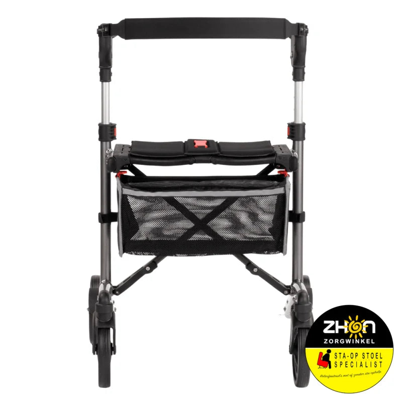 Trollimaster RA60 Rollator - Donkergrijs met Softwielen