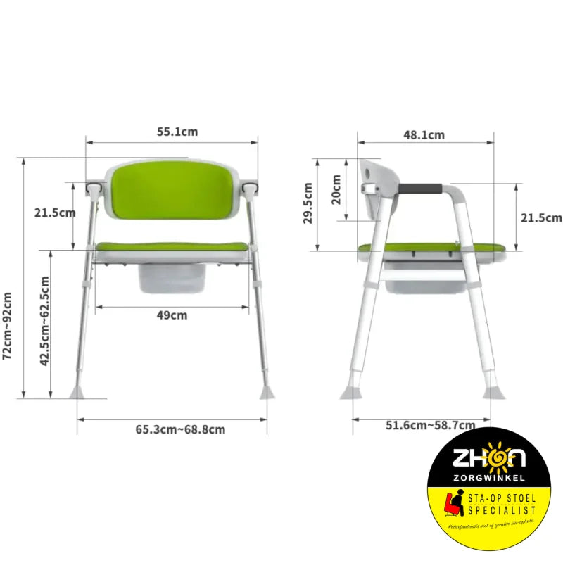 MultiMotion - Commode Douche-/Toiletstoel