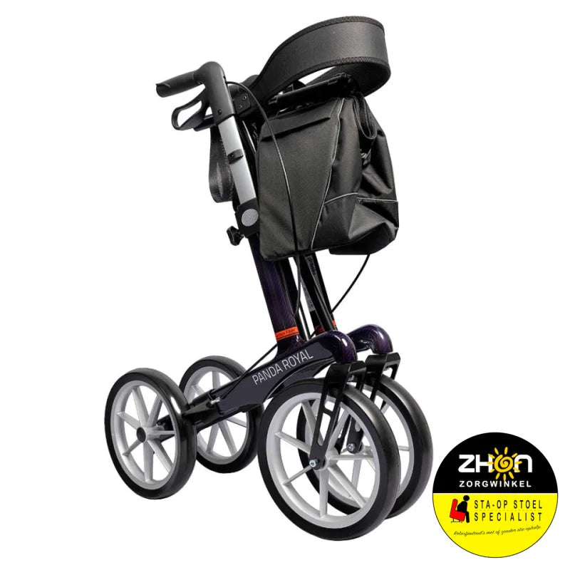 Mobilex - Panda - Carbon rollator met grote softwielen
