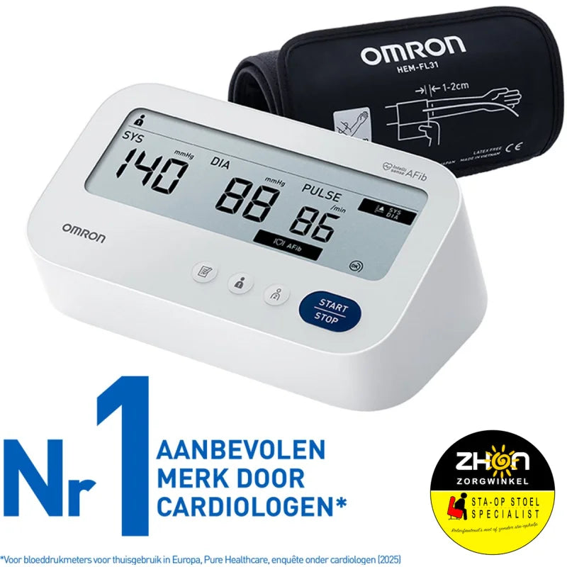 Omron - X3 Comfort AFib - Bloeddrukmeter - Aanbevolen door dokter en ziekenhuis