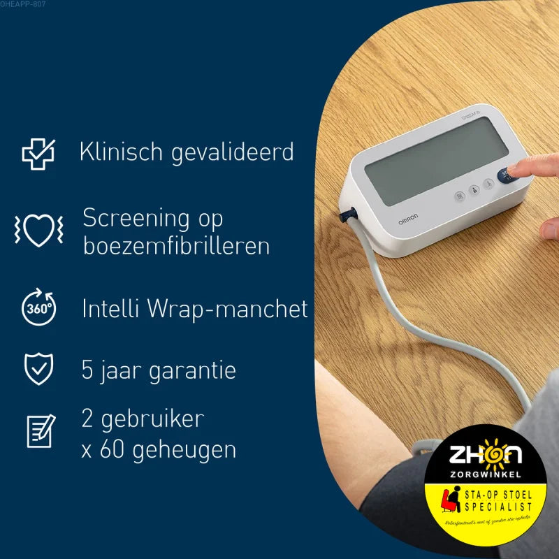 Omron - X3 Comfort AFib - Bloeddrukmeter - Aanbevolen door dokter en ziekenhuis