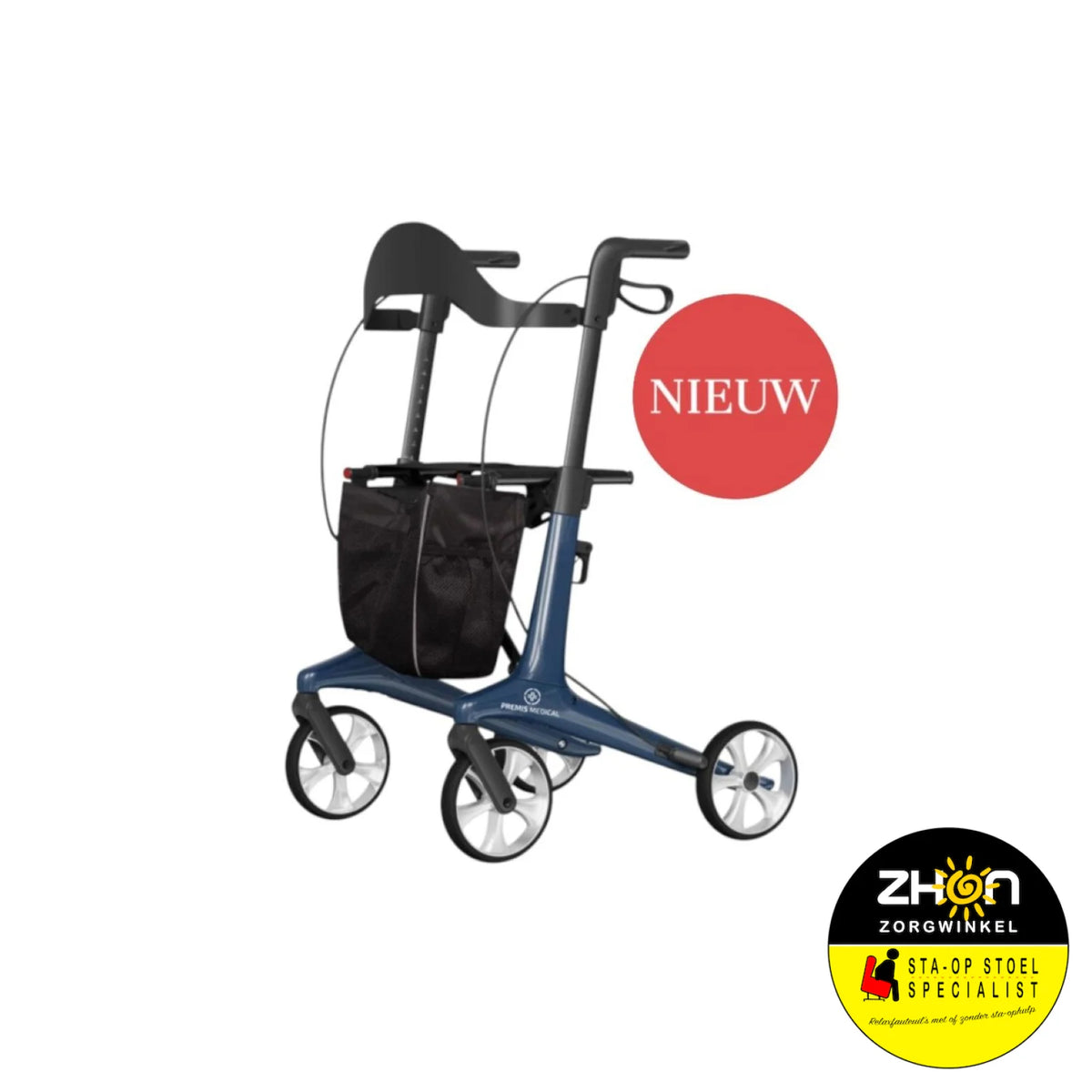 Premis - Rohera Carbon dubbel opvouwbare lichtgewicht Rollator