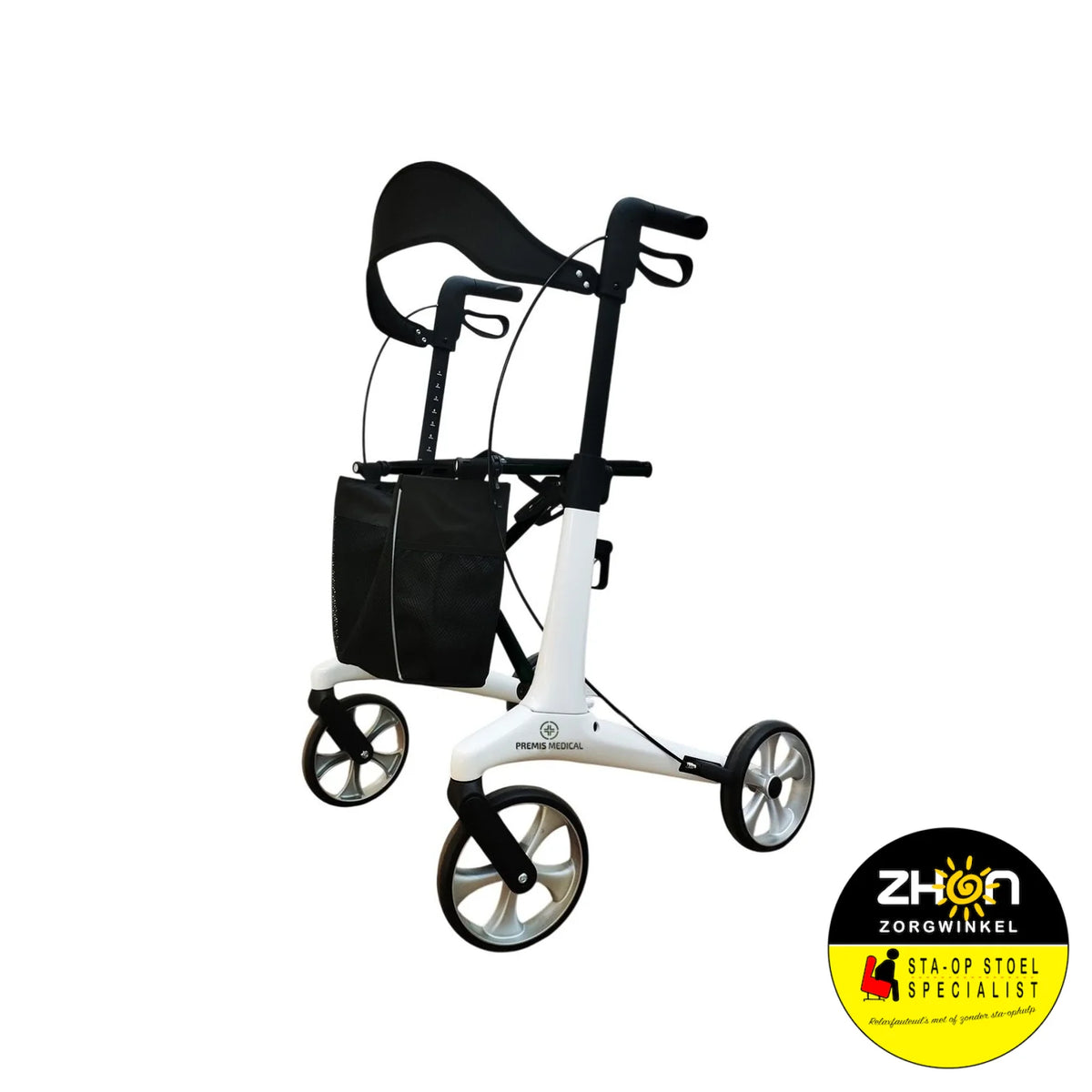 Premis - Rohera Carbon dubbel opvouwbare lichtgewicht Rollator