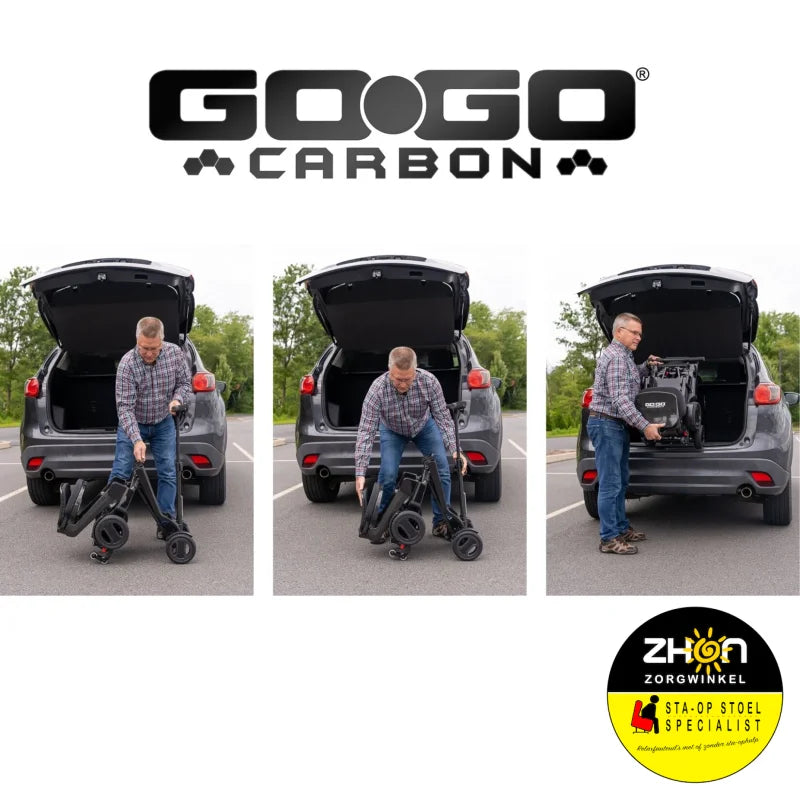 Pride-Mobility - GoGo Carbon (de lichtste scootmobiel opvouwbaar!)