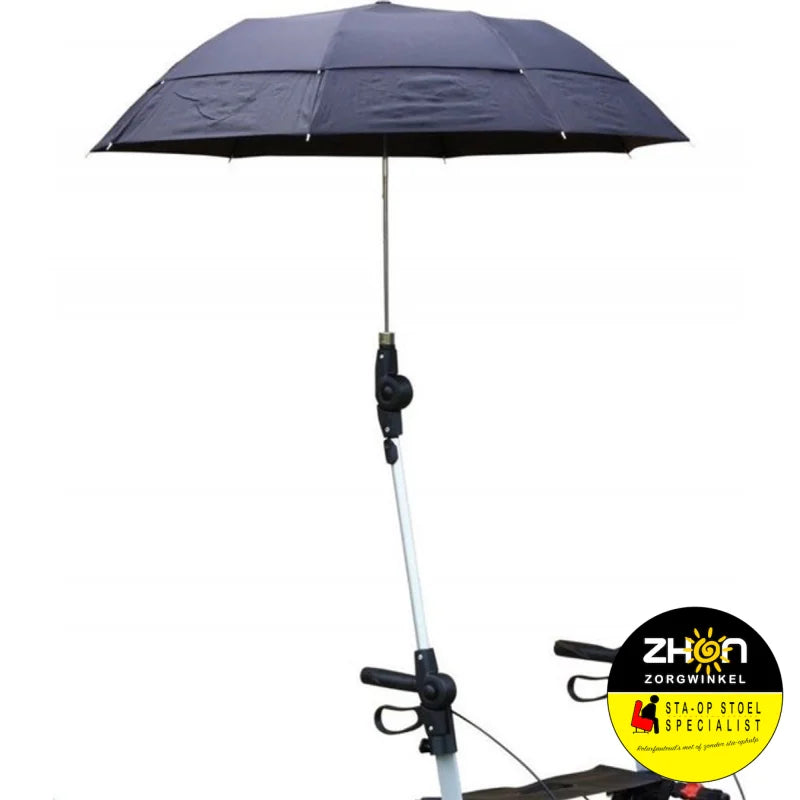 Mobilex / Rehasense - Paraplu / parasol, zwart, voor rollator