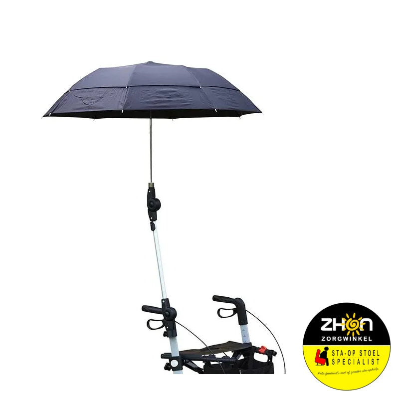 Mobilex / Rehasense - Paraplu / parasol, zwart, voor rollator