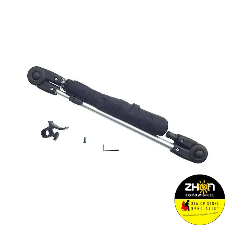 Mobilex / Rehasense - Paraplu / parasol, zwart, voor rollator