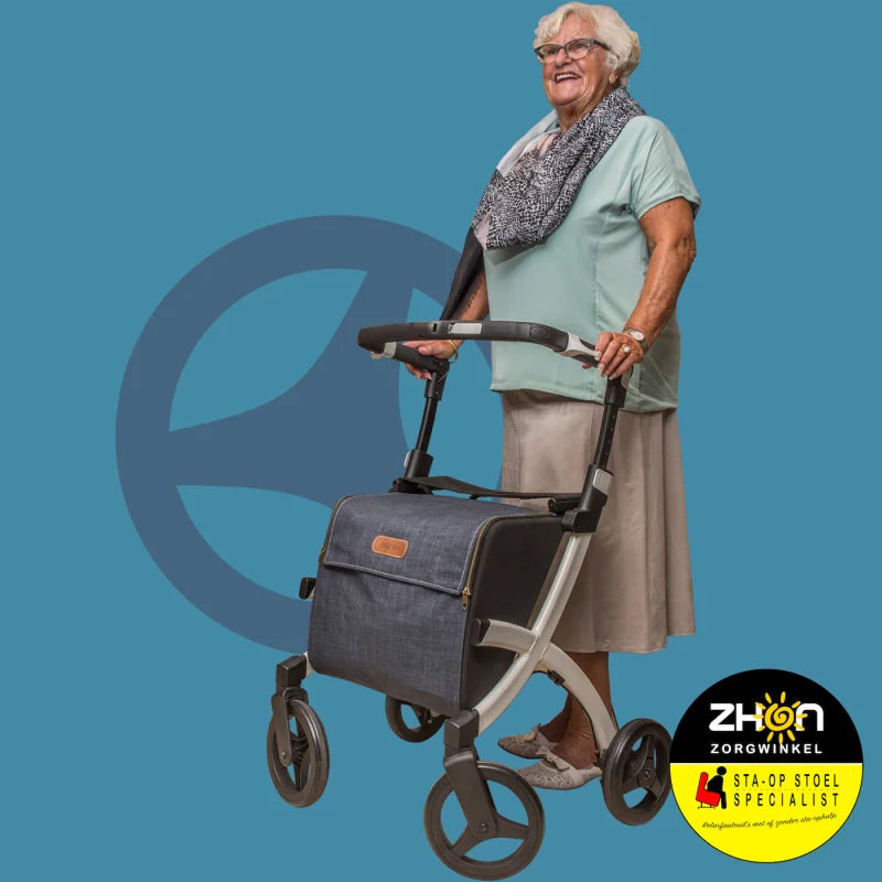 Rollz - Flex rollator met grote boodschappentas