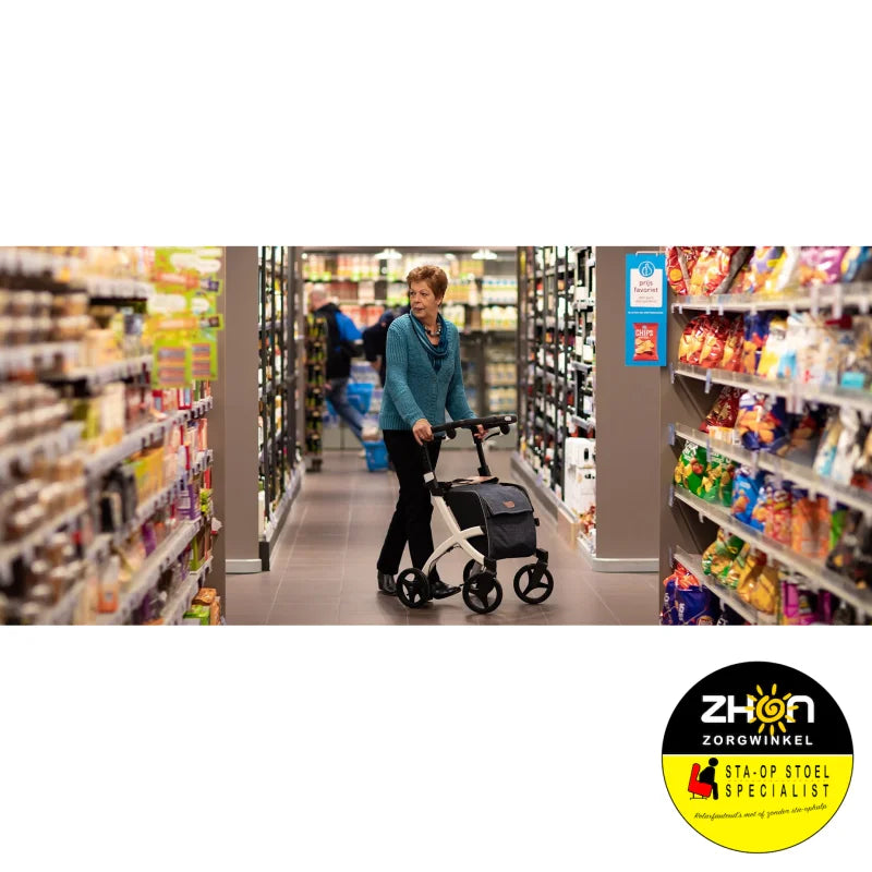 Rollz - Flex rollator met grote boodschappentas
