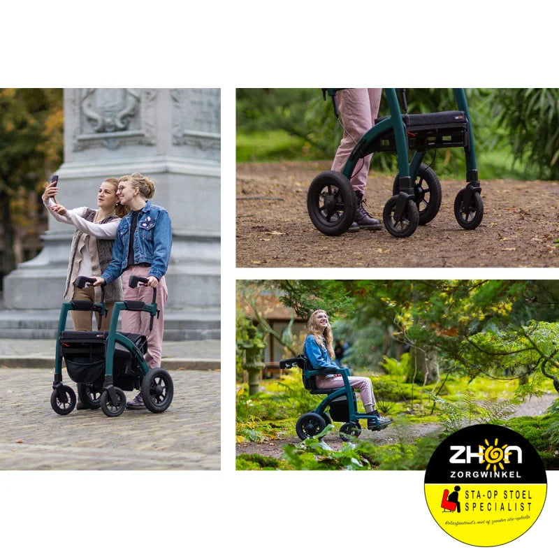 Rollz - Motion Rollator en rolstoel in één met luchtbanden