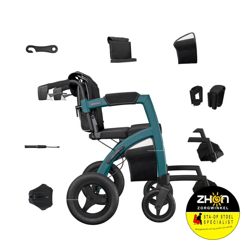Rollz - Motion Rollator en rolstoel in één met luchtbanden