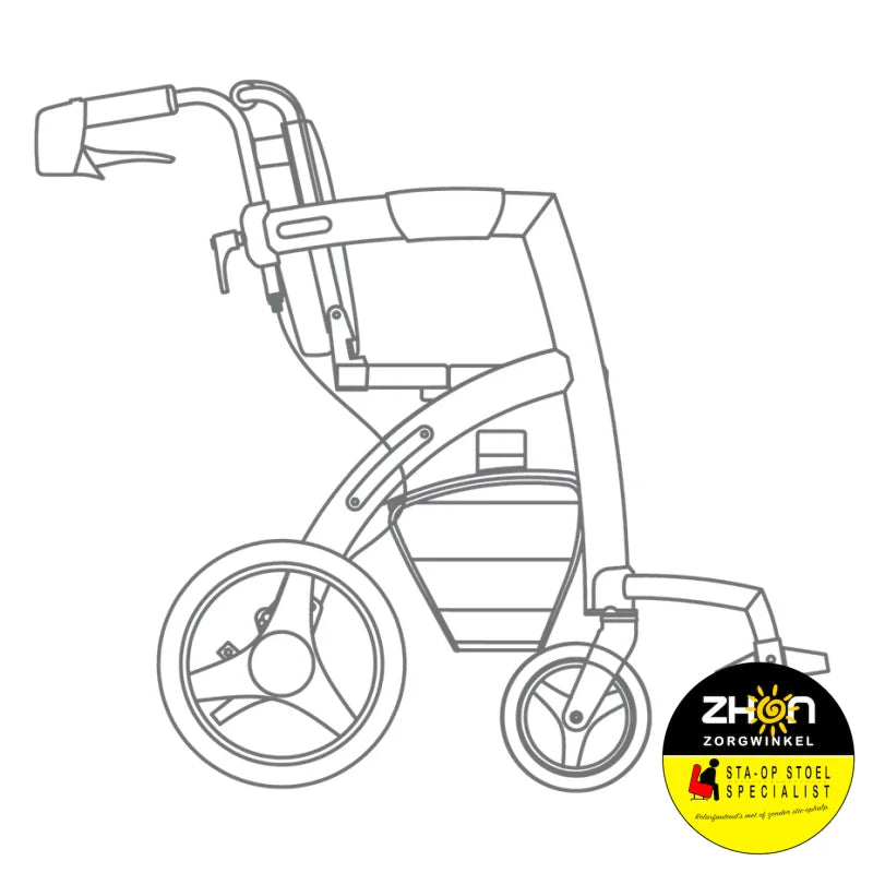 Rollz - Motion Rollator en rolstoel in één met luchtbanden