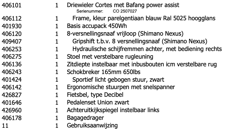 HUKA - Cortes Driewielfiets Blauw- SUPERDEAL!