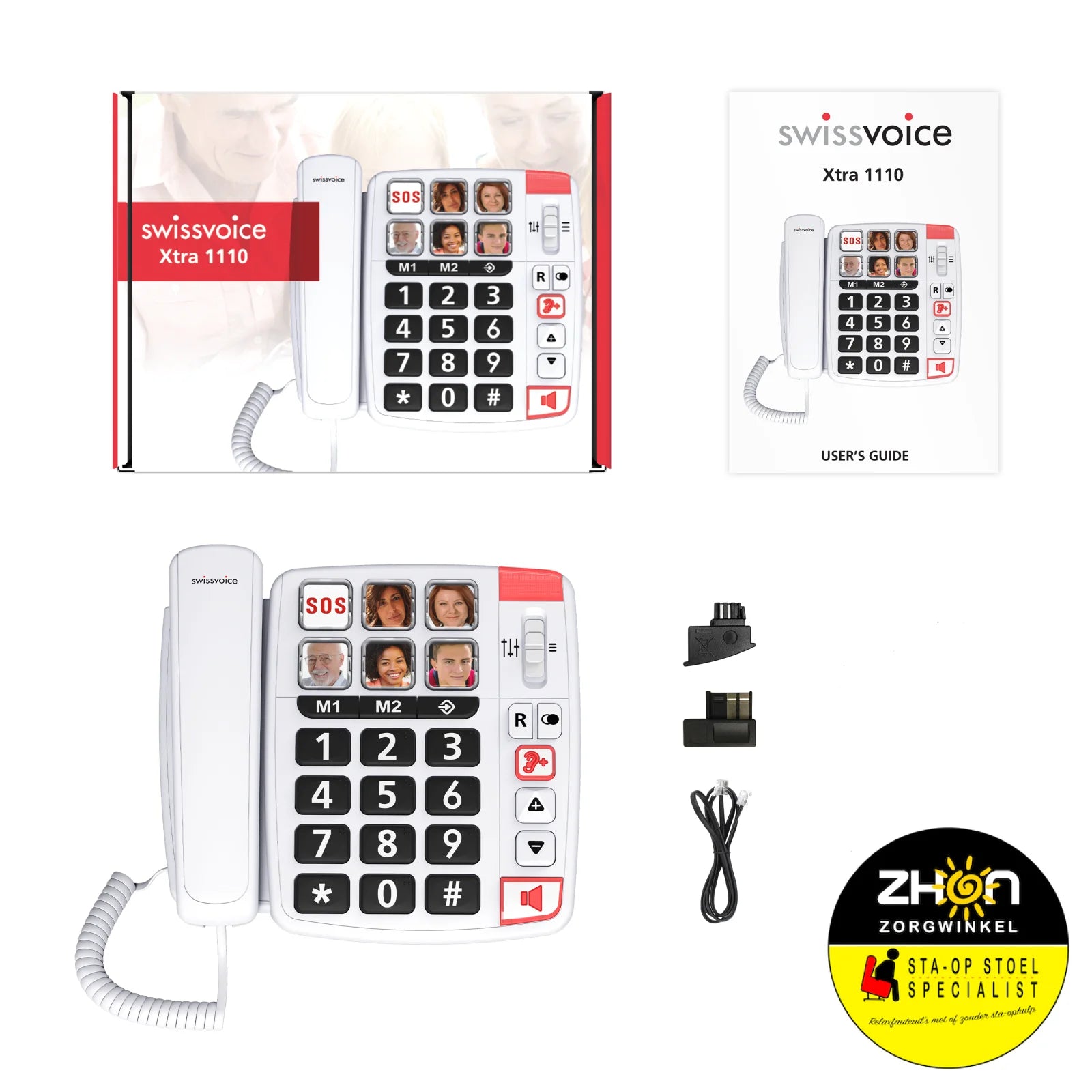 Swissvoice - Xtra 1110 - draadtelefoon met 6 fotoherinneringen