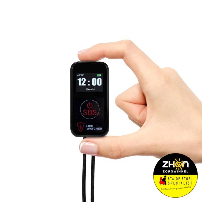 Lifewatcher - SOS Senior Button 4G met tijdsaanduiding en valdetectie