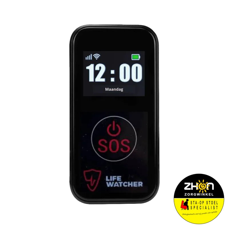 Lifewatcher - SOS Senior Button 4G met tijdsaanduiding en valdetectie